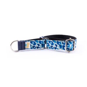 Collar Perro Pequeño Piccolo Leopardo Azul - Pamppy