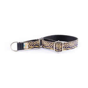Collar Perro Pequeño Piccolo Cebra Amarilla - Pamppy