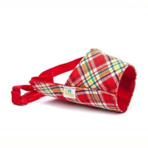 Bozal Perro Tartán Rojo - Pamppy