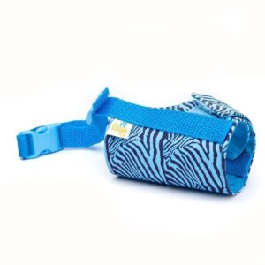 Bozal Perro Velcro Cebra Azul - Pamppy