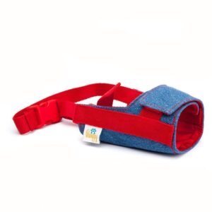 Bozal Perro Velcro Vaquero Azul - Pamppy