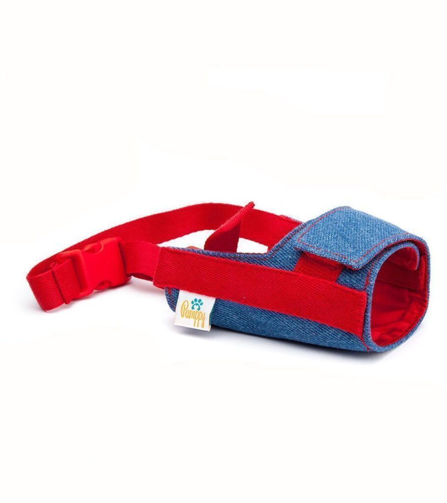 Bozal Perro Velcro Vaquero Azul - Pamppy