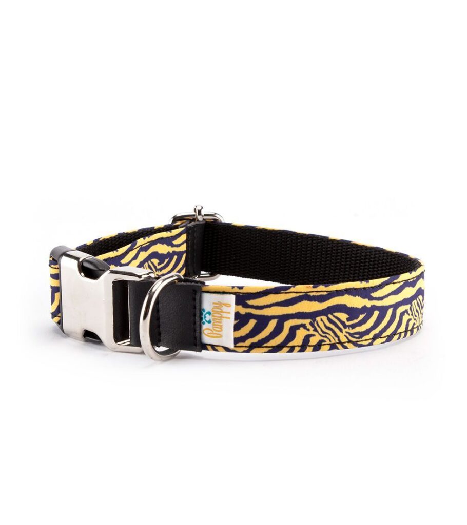 Collar Perro Funny Cebra Amarilla - Pamppy