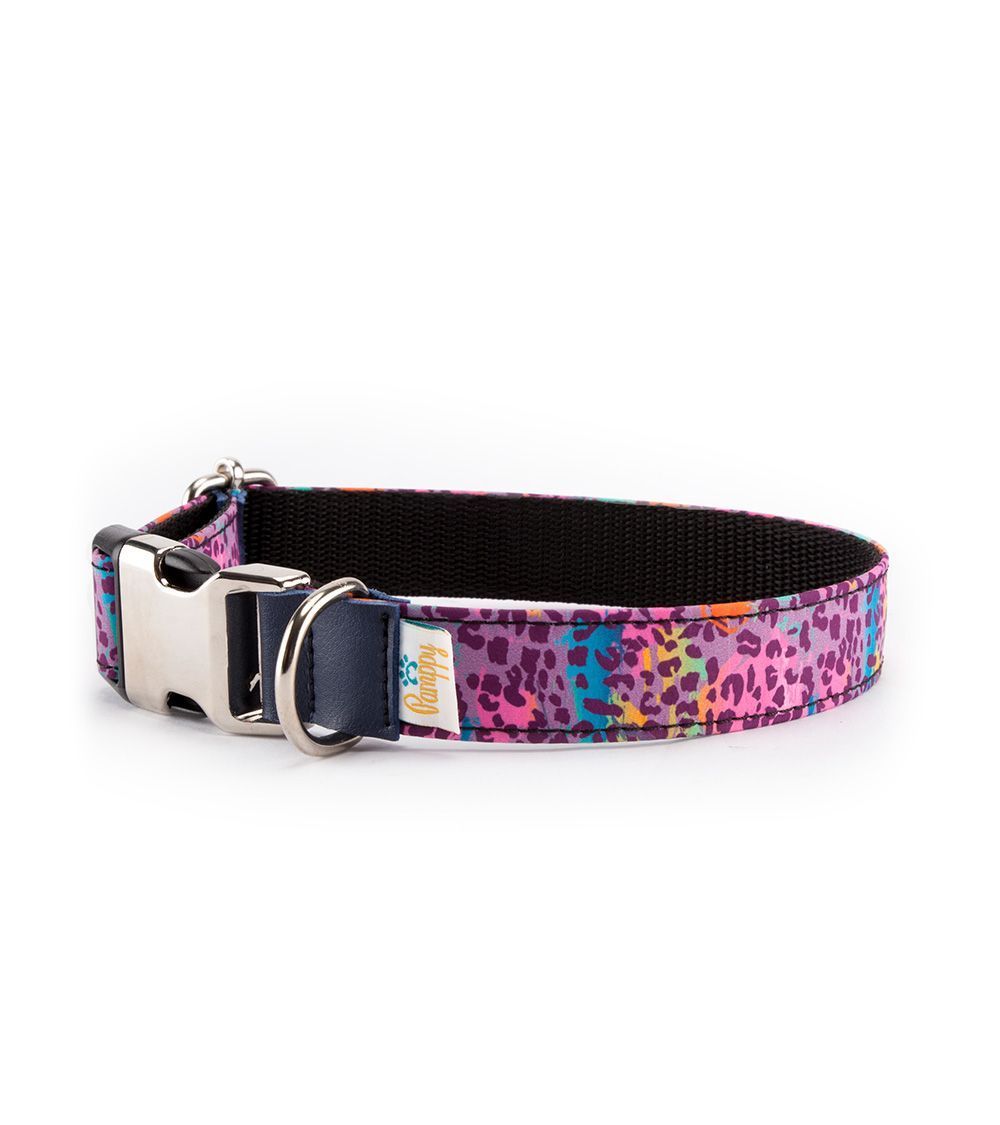 Collar Perro Funny Leopardo Rosa - Pamppy