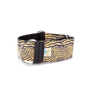 Collar Galgo Speedy Regulable Cebra Amarilla - Pamppy