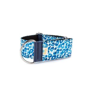 Collar Galgo Speedy Regulable Leopardo Azul - Pamppy